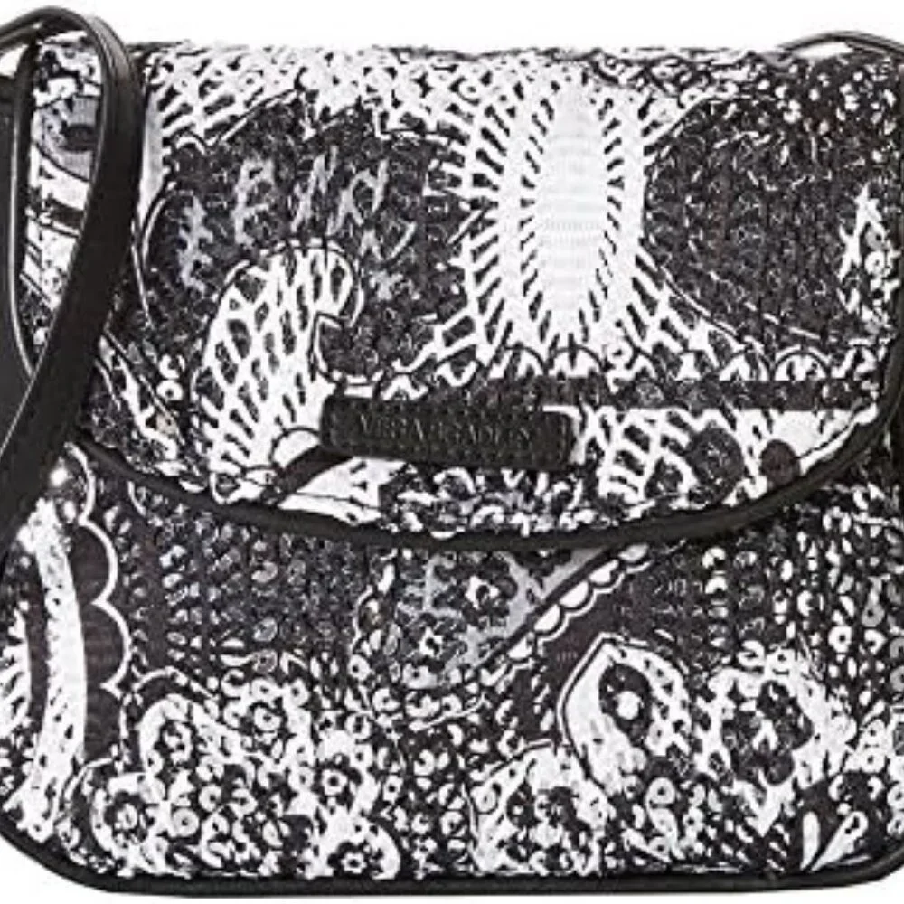 NWT Vera Bradley Summer Sparkle Crossbody Midnight Paisley